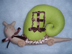 Продано. Интерьерная игрушка Тильда улитка