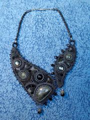 Колье "Сумерки" с лабродоритом